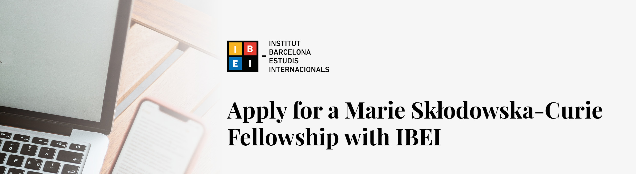 Apply for a Marie Skłodowska-Curie Fellowship with IBEI